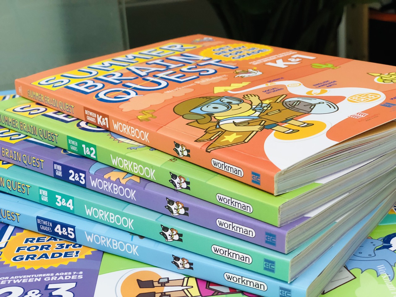 Sách summer brain quest phát triển tư duy iq cho bé - tiếng anh, 5 cuốn