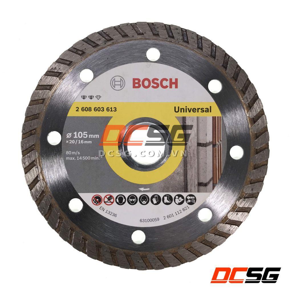 Đĩa cắt kim cương Turbo 105x16mm đa năng Bosch 2608603613 | DCSG