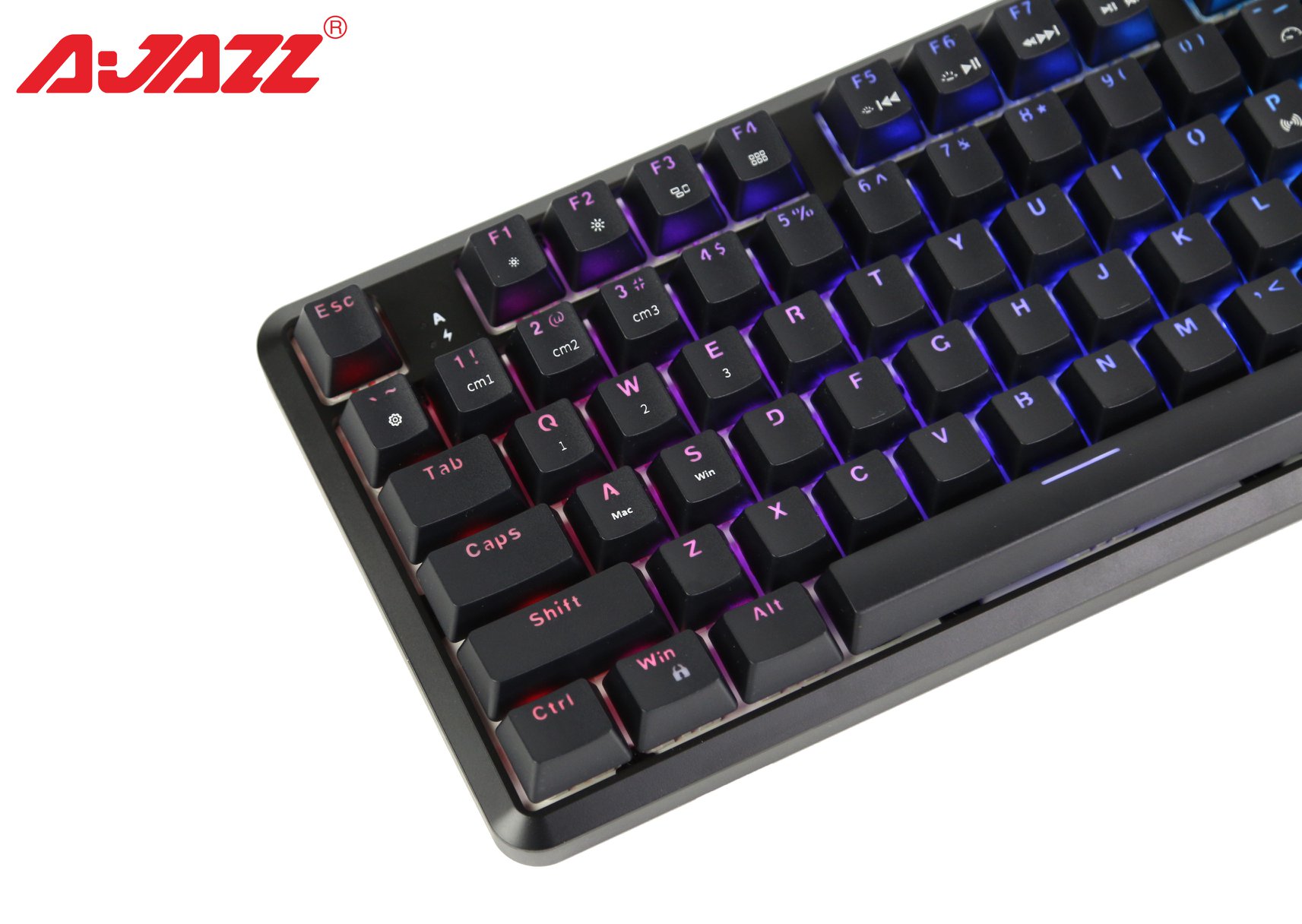 Bàn phím cơ Ajazz K870T Black RGB Bluetooth/Type-C- Hàng chính hãng