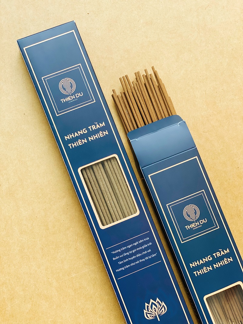 Nhang Trầm Hương Vi Sinh Organic – Agarwood Organic Incense Stick Hương Thơm Dịu Nhẹ, Ít Khói, An Toàn Cho Sức Khỏe