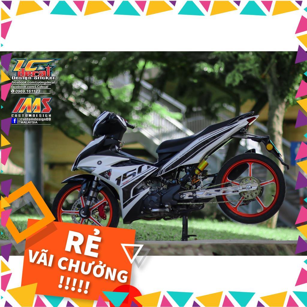 Tem Rời Exciter 150 Mẫu Trắng Đen Y15 ZR 2019