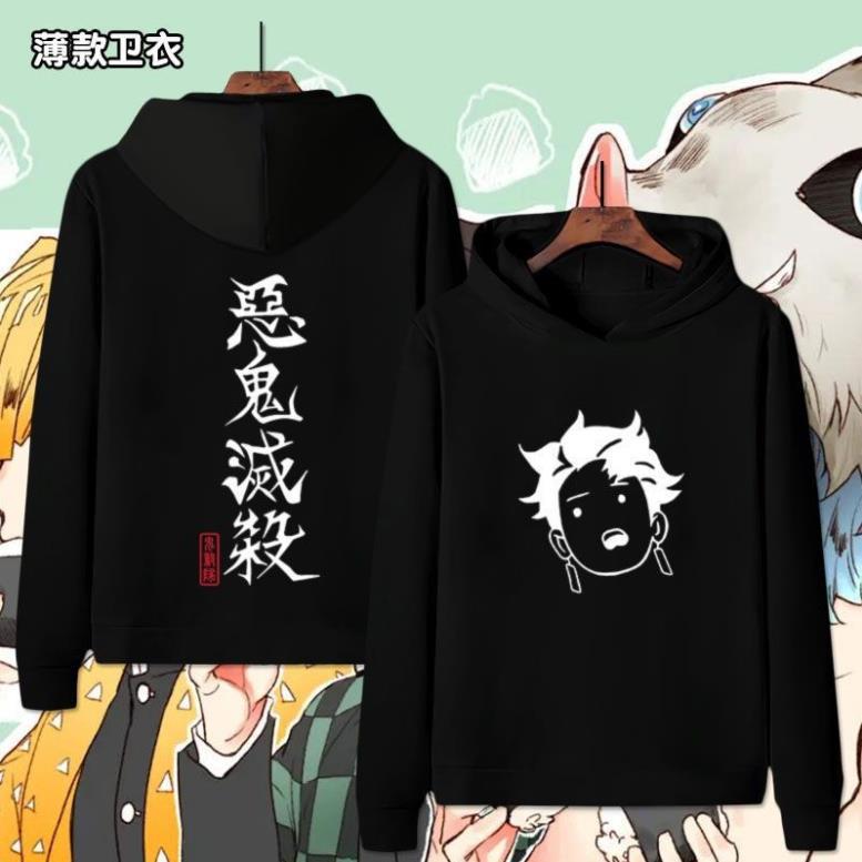 Áo Hoodie Dài Tay Nam Nữ Anime Demon Slayer: Kimetsu no Yaiba0 giá tận xưởng