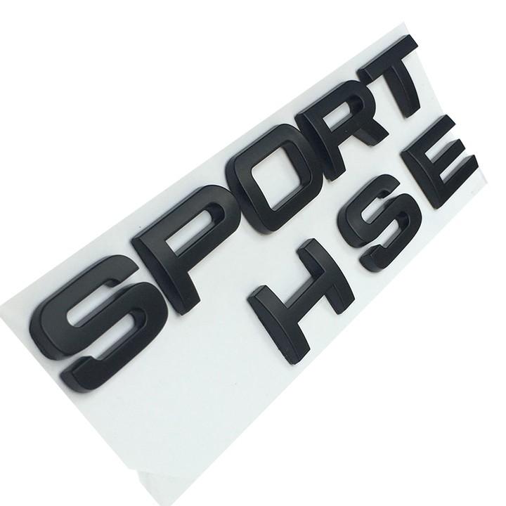 Logo Chữ Nổi SPORT HSE Dán Trang Trí Đuôi Xe