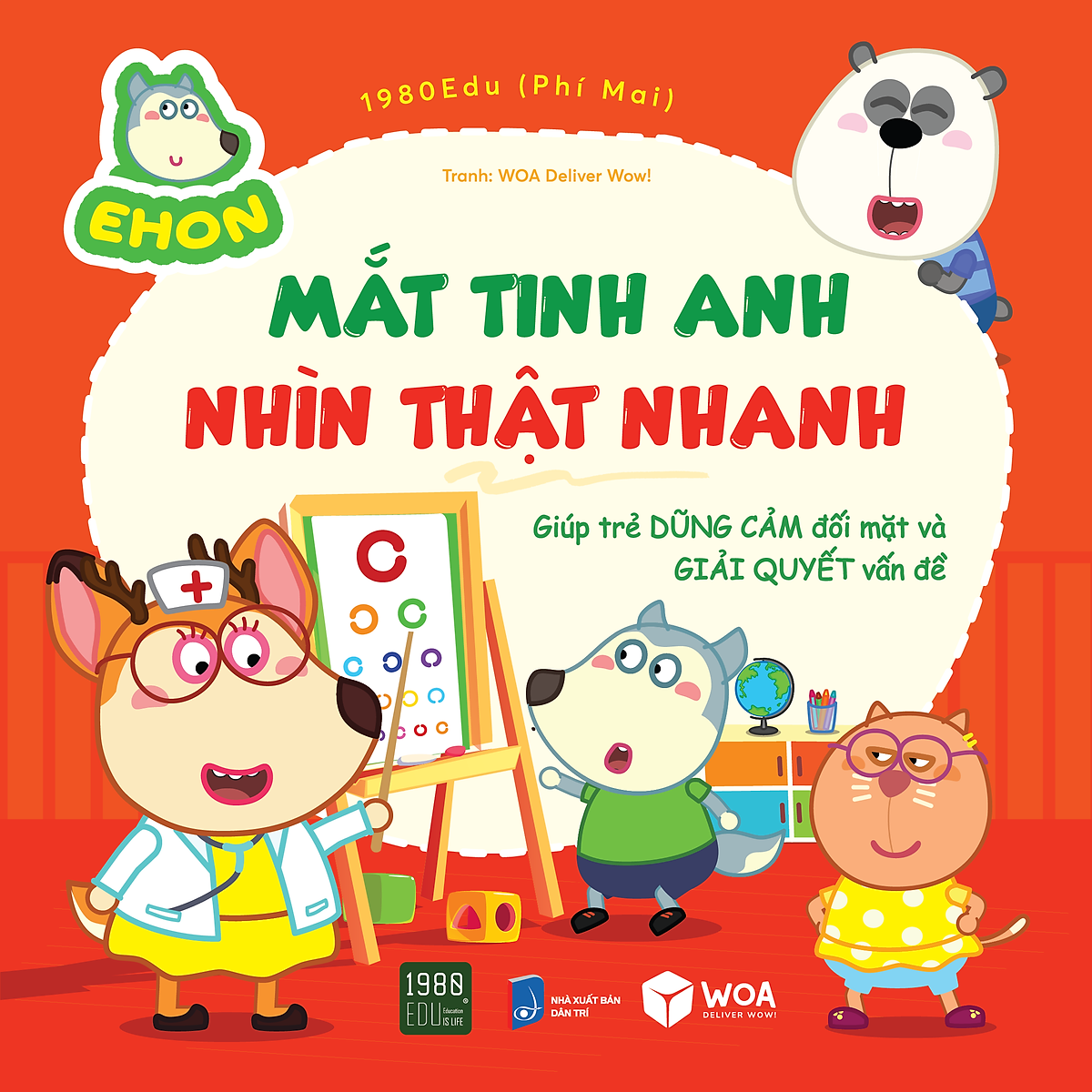 Sách Wolfoo Ehon - Mắt Tinh Anh, Nhìn Thật Nhanh