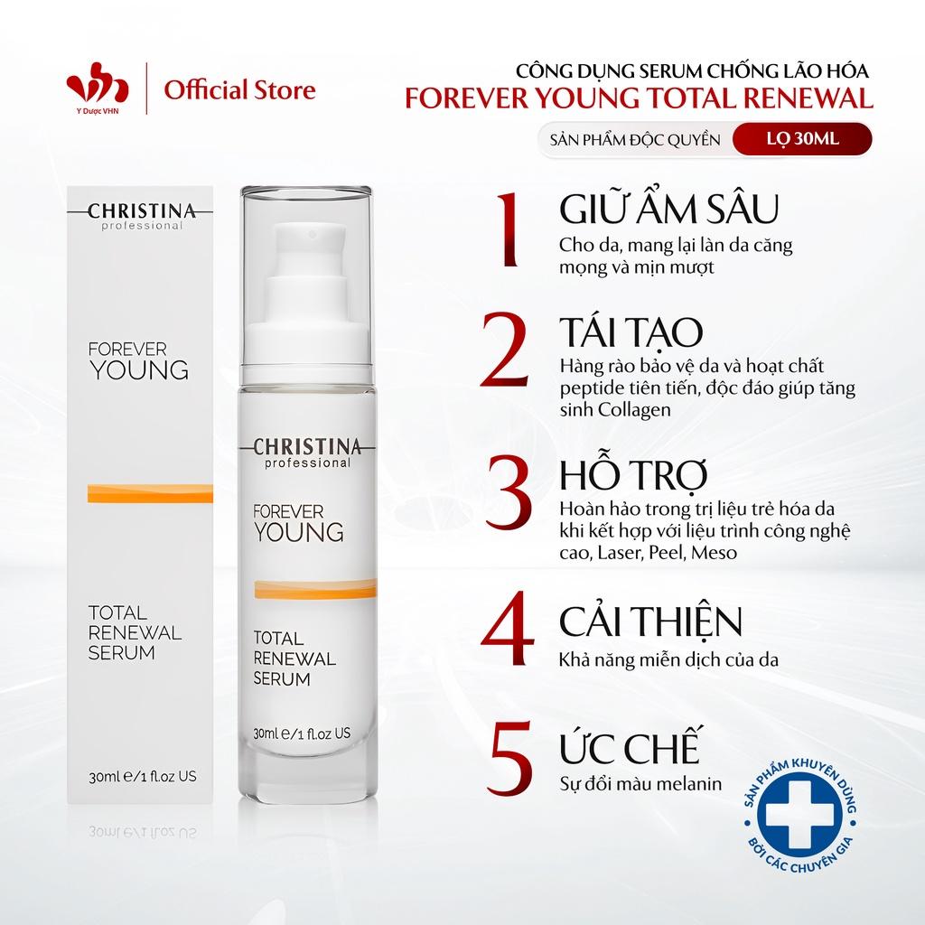 Serum Chống Lão Hóa Forever Young Total Renewal CHRISTINA Giúp Phục Hồi Nếp Nhăn, Da Căng Bóng 50ml/Lọ