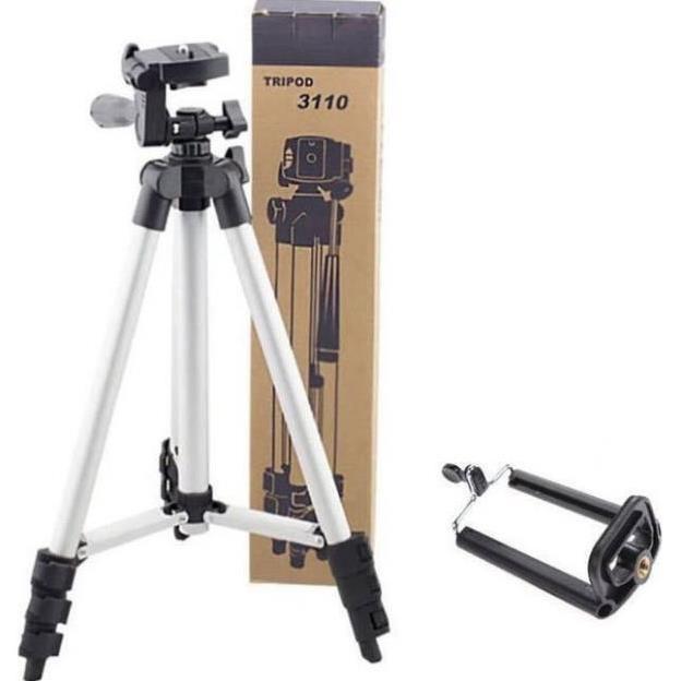 BỘ 1 TRIPOD VÀ 1 GIÁ ĐỠ - GẬY LIVESTREAM 3 CHÂN CỰC HOT 88202 SHOP TIỆN ÍCH h1