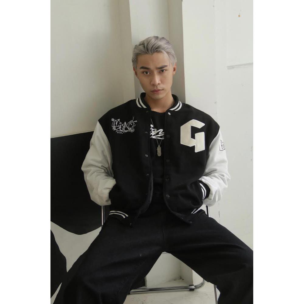 Áo Khóac Nhung Tăm Jacket Varsity Graffiti V3