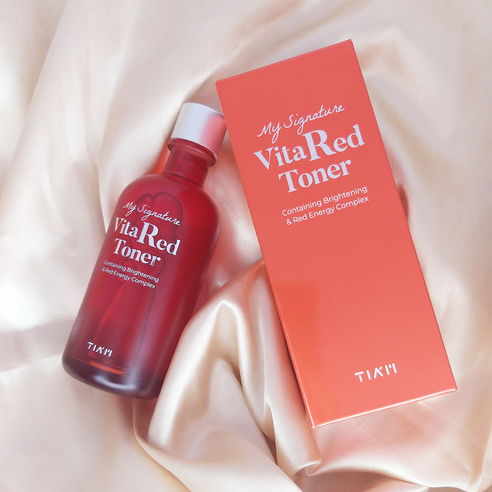 Nước Hoa Hồng Trắng Da TIAM My Siganture Vita Red Toner 130ml. Tặng Gel Móc Khóa 30ml