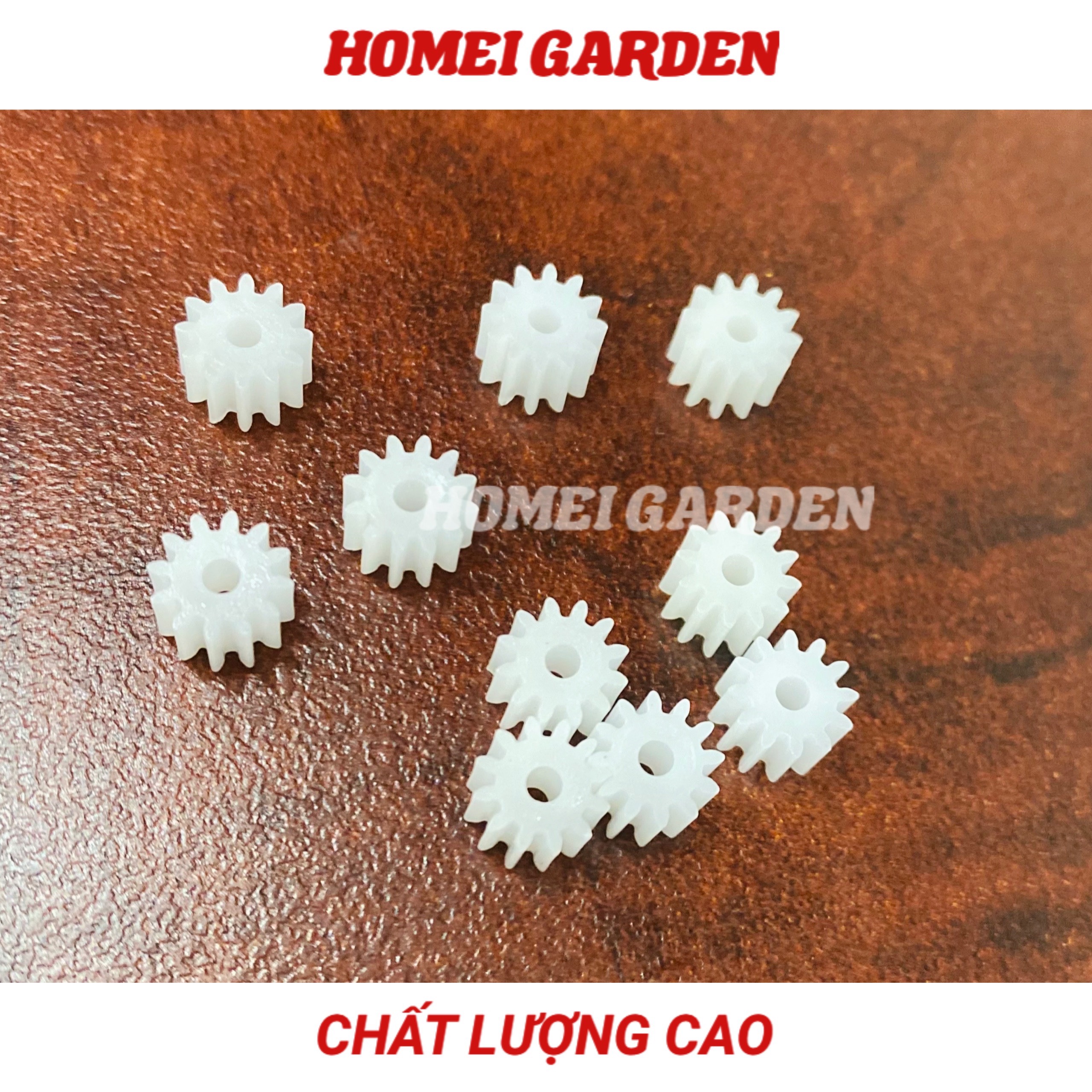 10 bánh răng nhựa mini trục 2mm 12 răng hàng tốt - HM0064