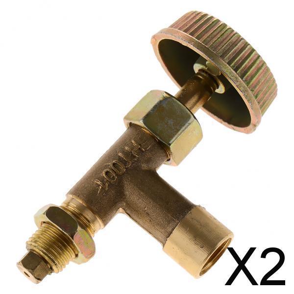 2xGas Connector Shut Off Valve Gas Brass Adapter Gas Ball Valve