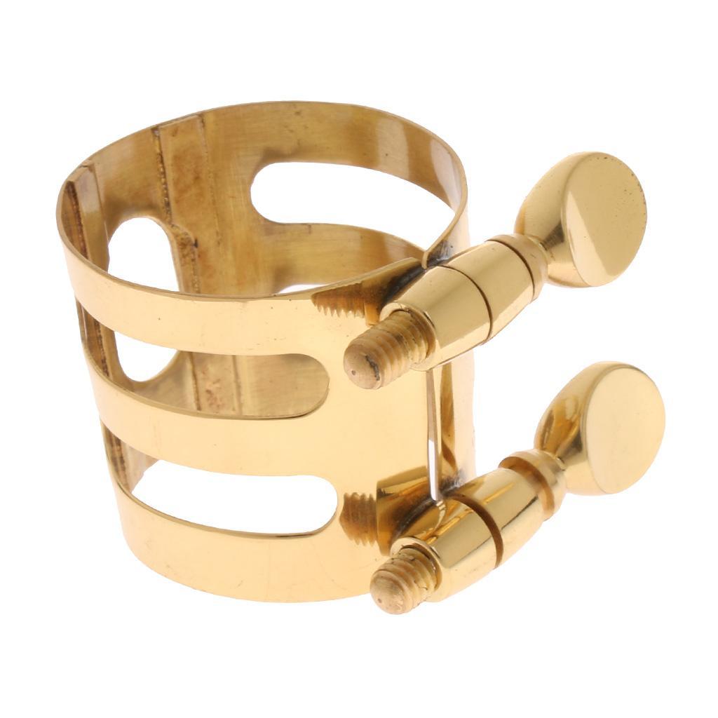Alto Saxophone Mouthpiece Clamp Mouthpiece Ligature Fastener Saxophone Gold