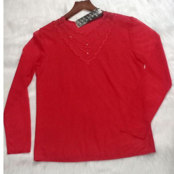 Áo Thun Cotton Phối Ren Lưới Cực Xinh ảnh thật