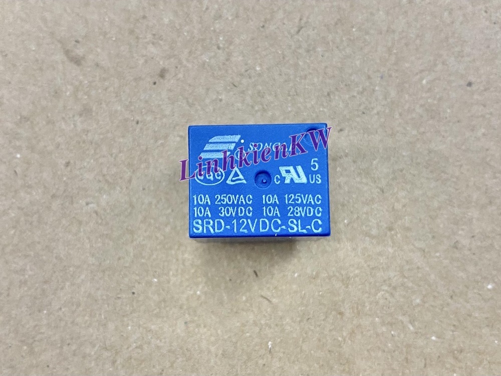 Relay SRD-12VDC-SL-C 12VDC 10A 5 chân cắn mới 100%