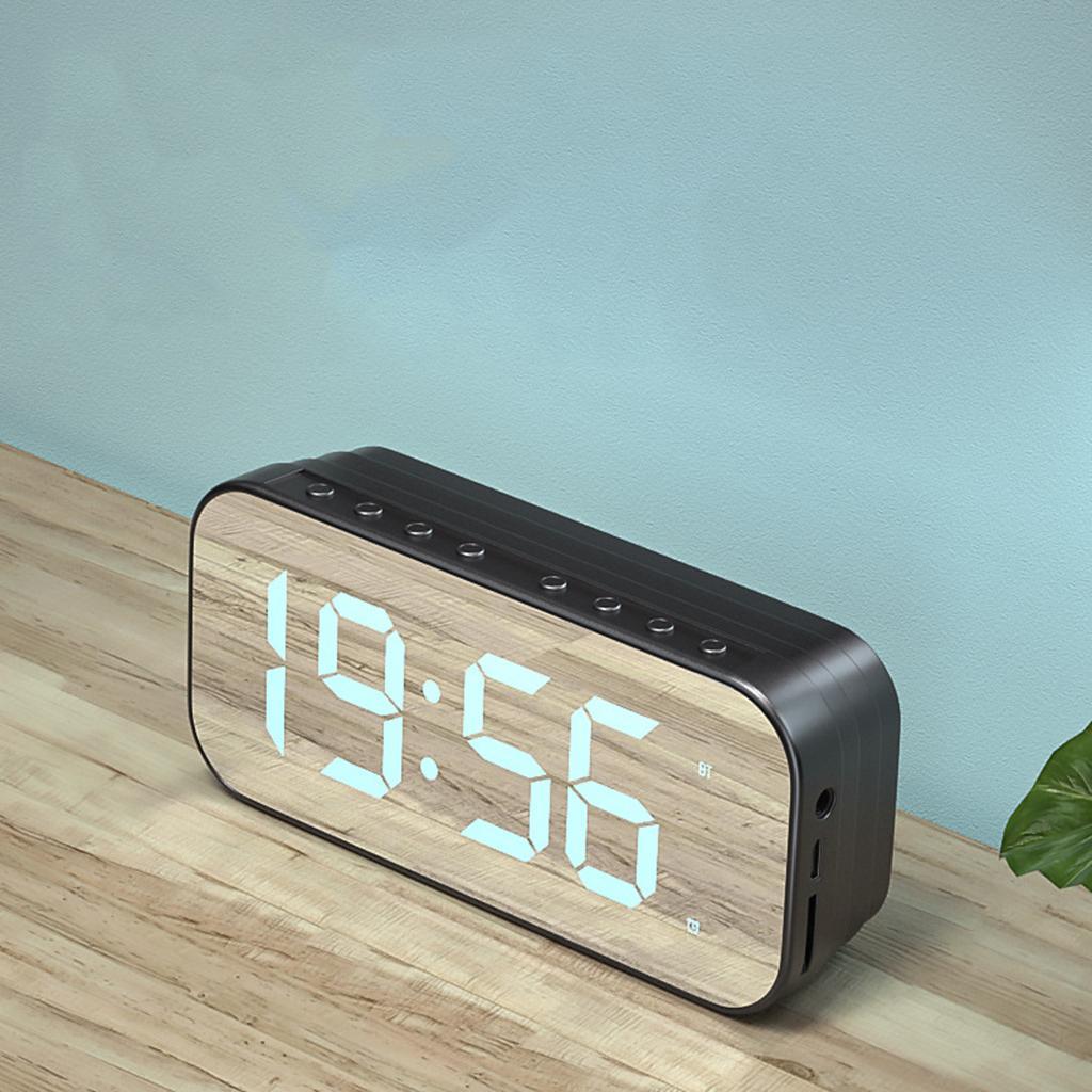 HIFI Wireless Bluetooth Speaker  Clock Portable for