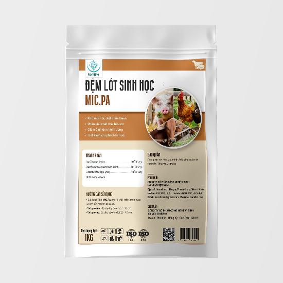 Đệm lót sinh học - MIC.PA 1kg cho chăn nuôi