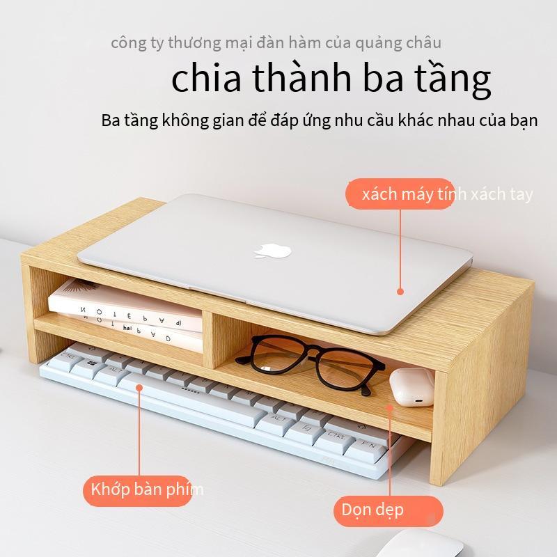Thuận lợi nhất khung máy tính máy tính xách tay nâng cao khung pad chiều cao tản nhiệt máy tính để bàn cơ sở bằng gỗ bảng bàn phím máy tính để bàn kệ