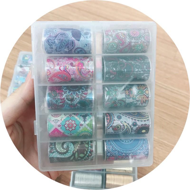 Foil dán móng làm nail, phoi báo dán móng