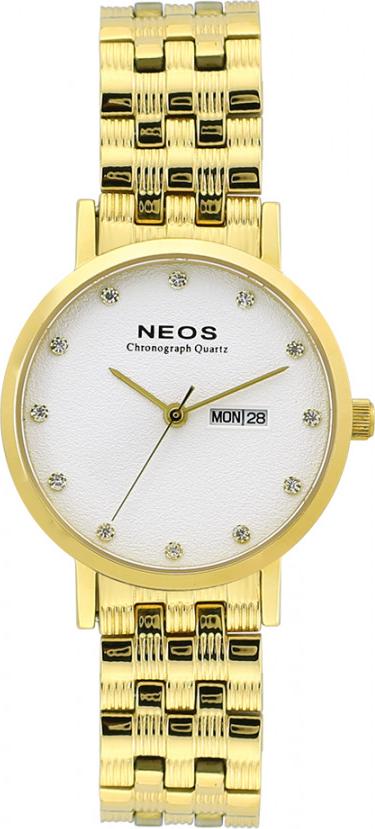 Đồng hồ Neos N-30901L nữ dây thép vàng