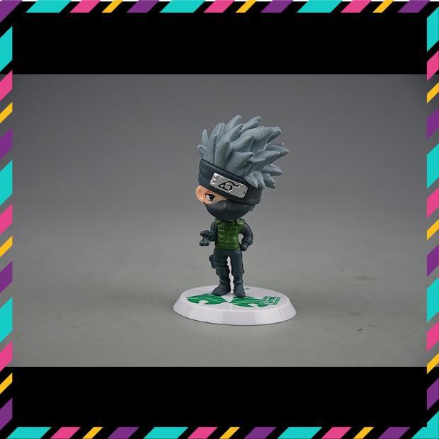 Mô Hình Naruto, Kakashi, Sasuke Chibi, Decor Trang Trí Phòng Học, Bộ Sưu Tập Mô Hình - Cao 5-7 cm - Tượng Figure Naruto