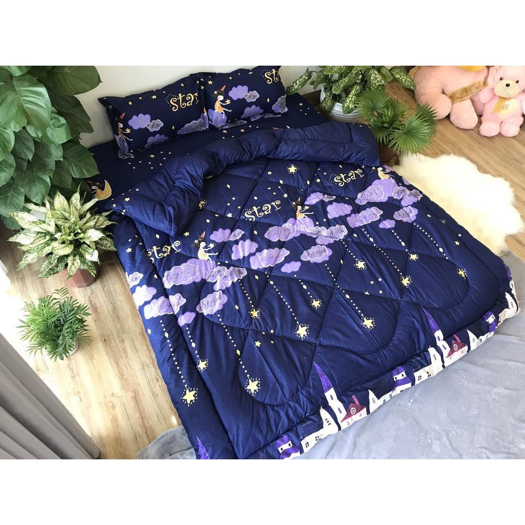 Mền Bông Hơi Siêu Nhẹ Mùa Đông Trần Phao Poly Cotton Có Ruột Dày Hàng Loại 1 Được Chọn Mẫu