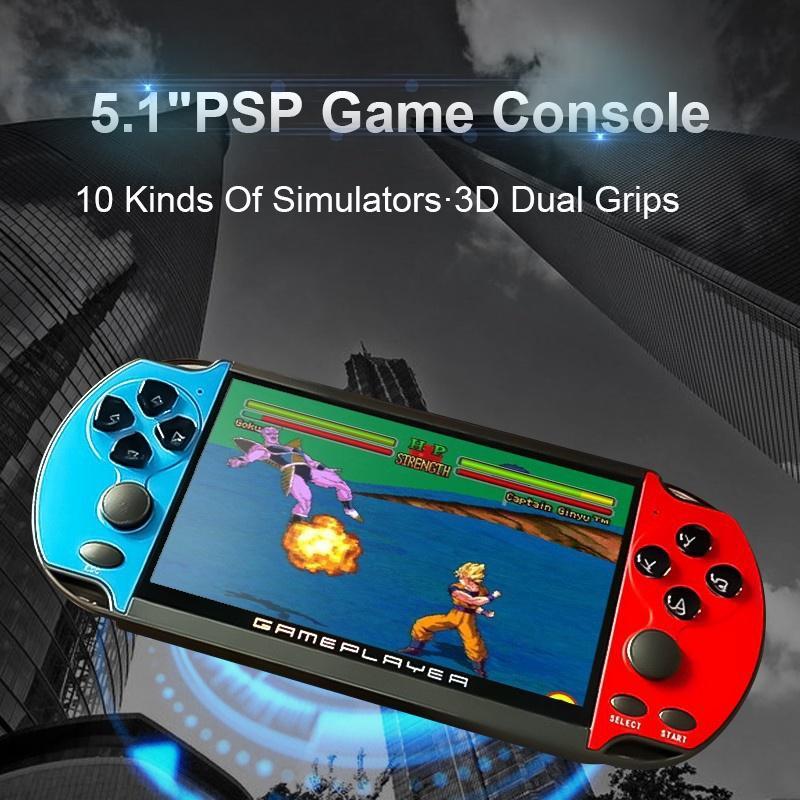 PSP X7/X7 Plus Tay Cầm Chơi Game SFC Di Động Máy Chơi Game Joystick, Hỗ Trợ TF Thẻ ]