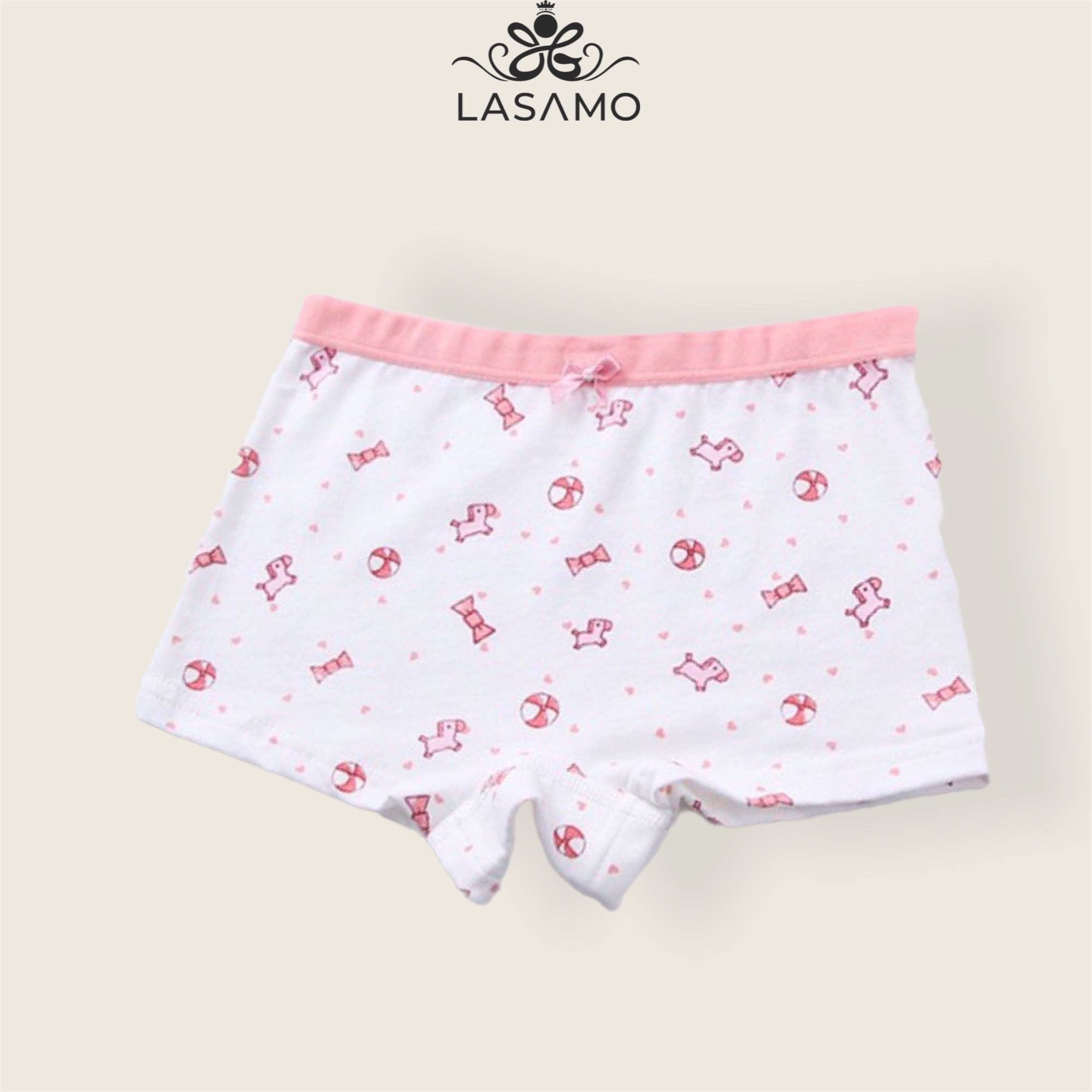 Quần chip bé gái, quần lót cho bé gái cotton cao cấp họa tiết Little Pony dễ thương hãng LASAMO mã QLB032