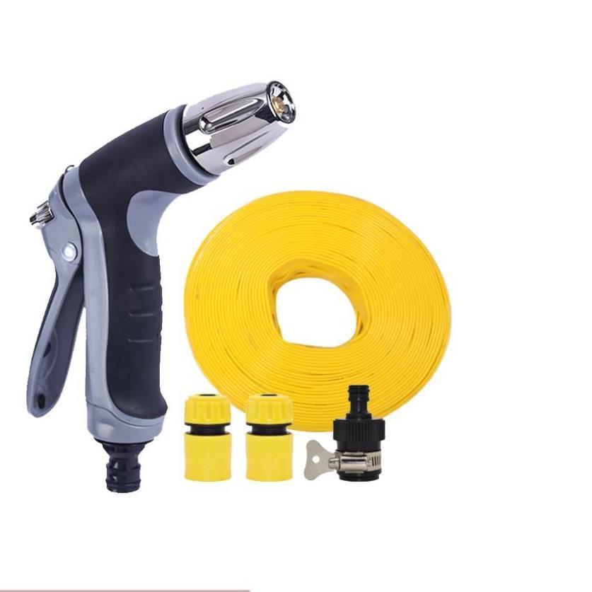 Bộ dây và vòi xịt rửa xe tưới cây tăng áp 15m 206817