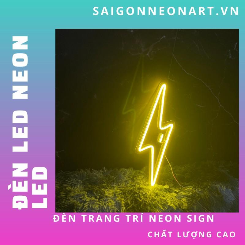 Đèn LED neon sign hình TIA SÉT THẦN THÁNH | Saigonneonart | Sử dụng điện 12V | Chuyên dùng trang trí tường, trang trí phòng ngủ, trang trí nhà , trang trí quán coffee, trang trí cửa hàng