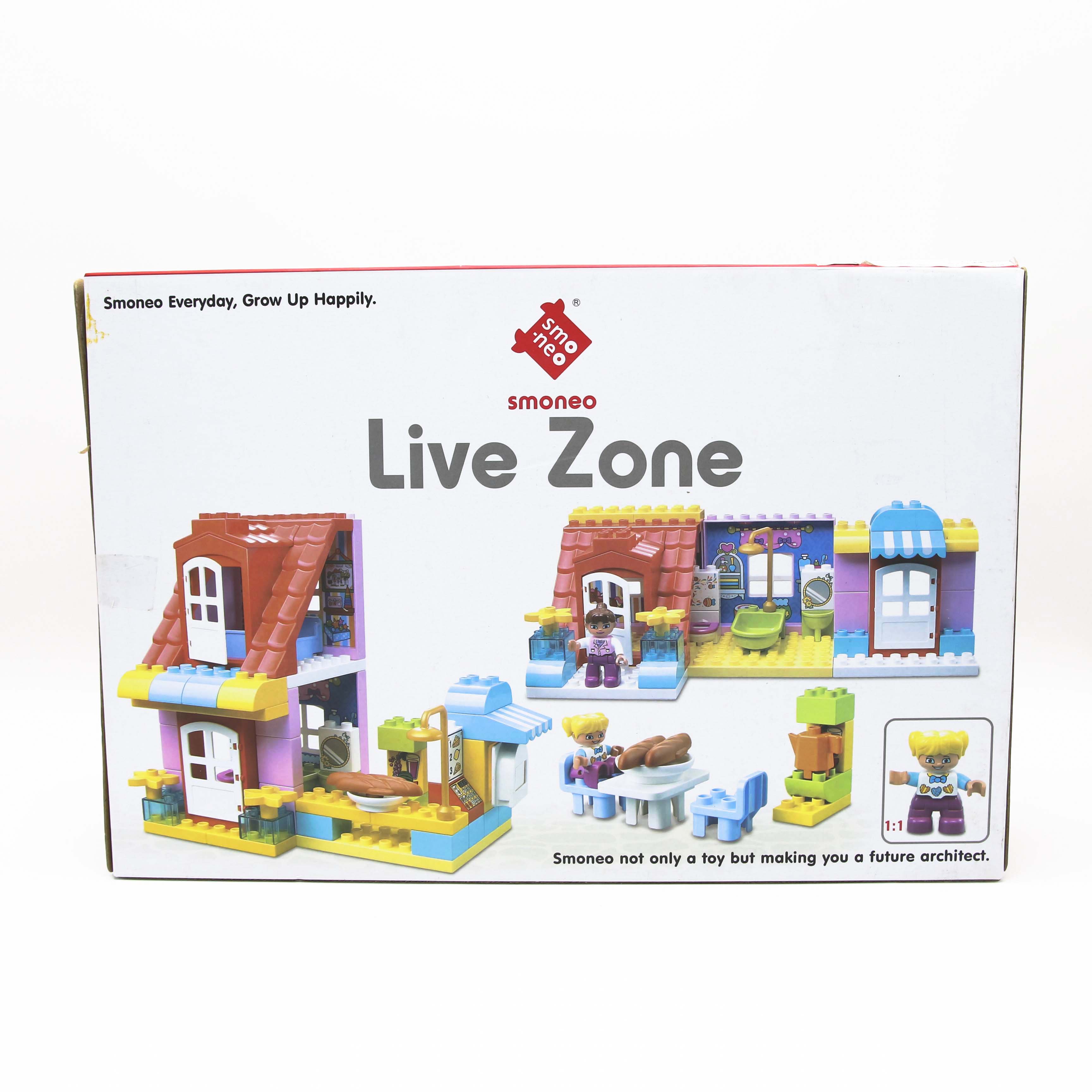 Bộ đồ chơi lắp ghép smoneo duplo cho bé cho bé Cửa hàng thức ăn nhanh vui vẻ 68 chi tiết Toyshouse - 55001