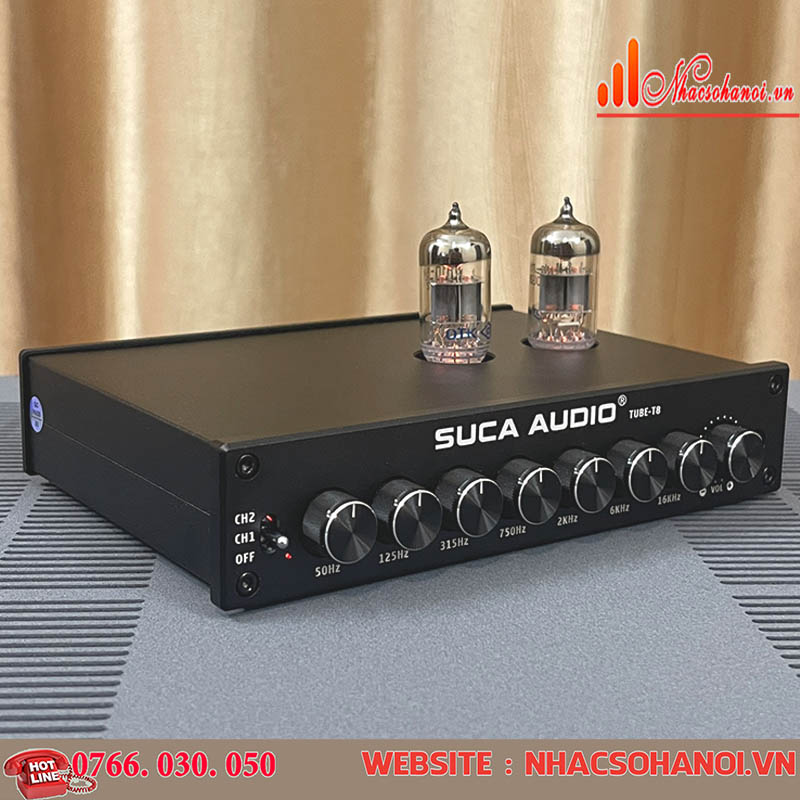 Suca Audio Tube-T8   Preamp Equalizer 50hz -16k hz -Hàng Chính Hãng