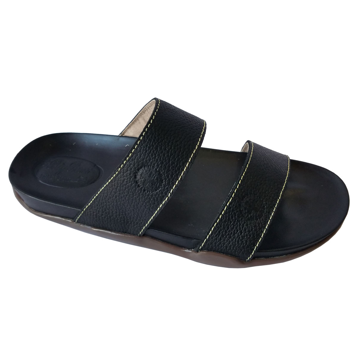 Dép Nam Quai Ngang Da Bò Thật Cao Cấp HKT317