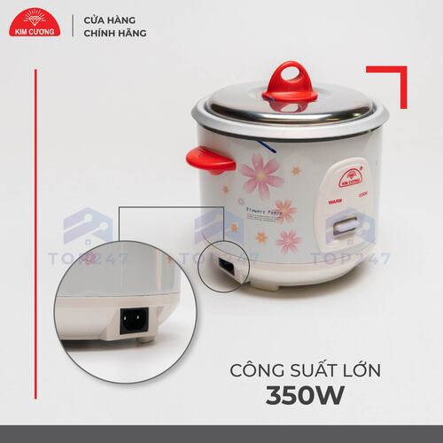 Nồi Cơm Điện Kim Cương 0.6 Lít Nắp Rời - Hàng Chính Hãng