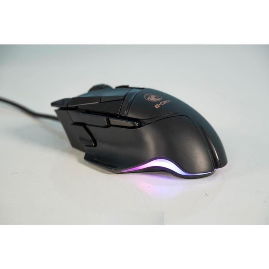 Chuột Gaming E-DRA EM6502 - Độ bền 50 triệu lượt bấm - Chống nước - 12400 DPI - LED RGB - Hàng Chính Hãng