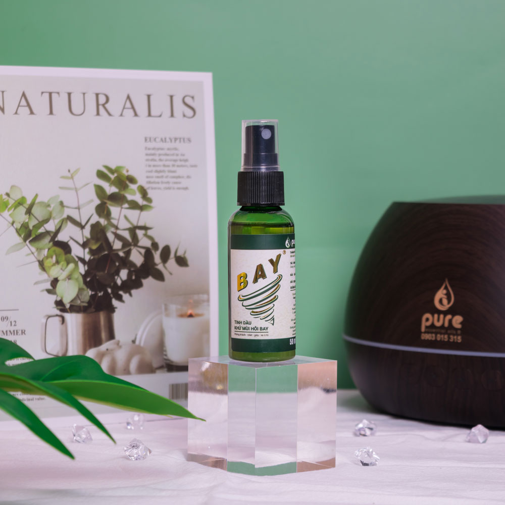 Tinh Dầu Khử Mùi Hôi BAY 50ML - KHỬ MÙI HIỆU QUẢ TỚI 99% -  Thơm mát, Dễ chịu chai - Tinh dầu thiên nhiên - An toàn cho sức khỏe gia đình