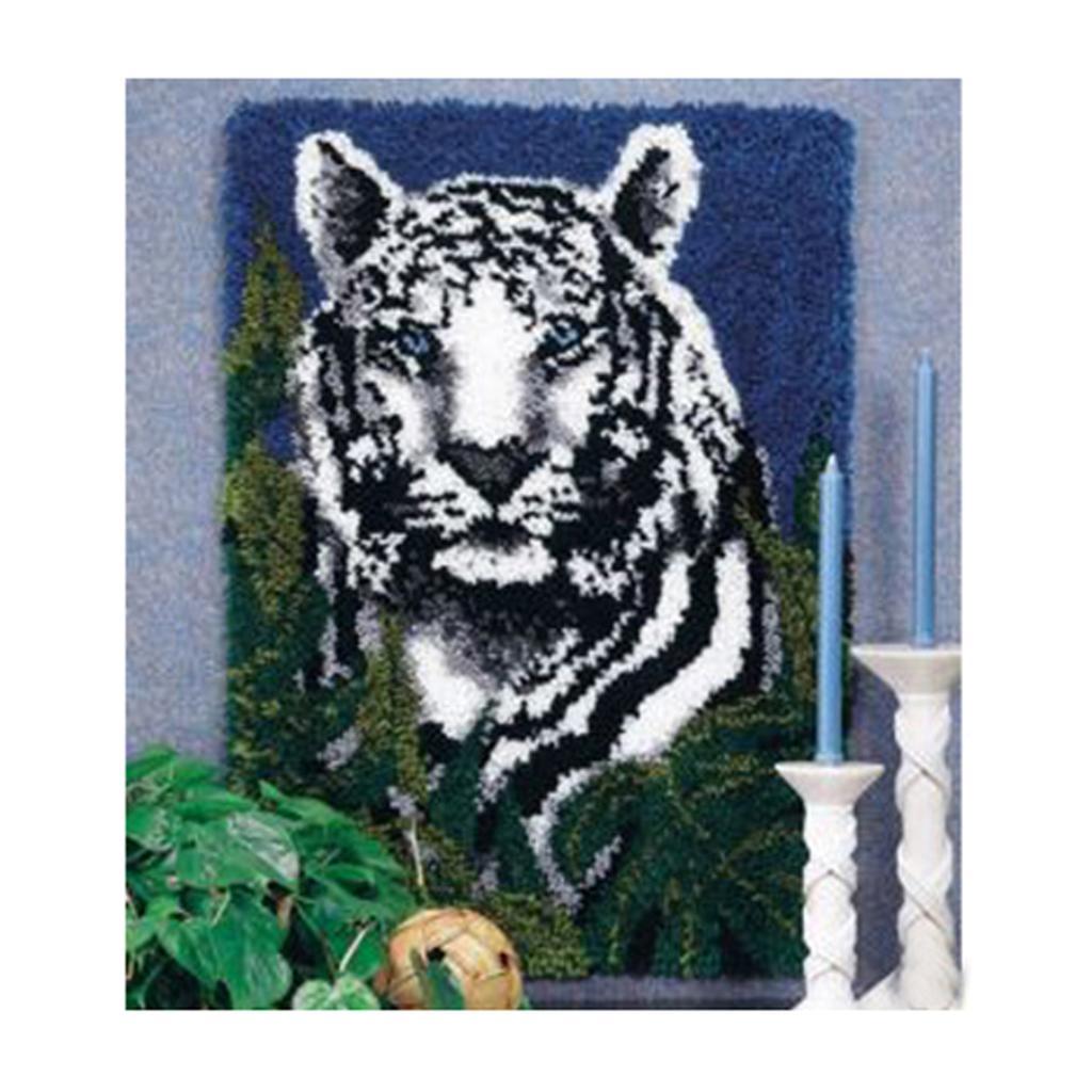 Large Latch Hook Rug Kit for Adult Kids Animal Cushion Making