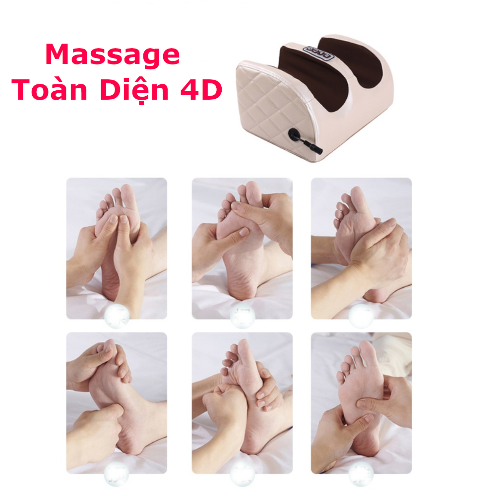 Máy massage chân chườm nóng cao cấp - Chăm sóc đôi chân gia đình - Quà tặng người thân.