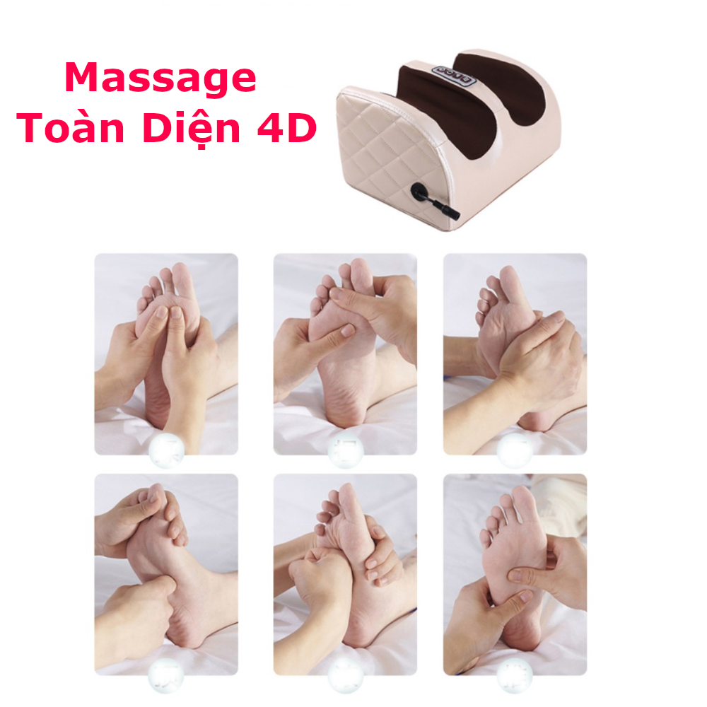 Máy massage chân chườm nóng cao cấp - Chăm sóc đôi chân gia đình - Quà tặng người thân