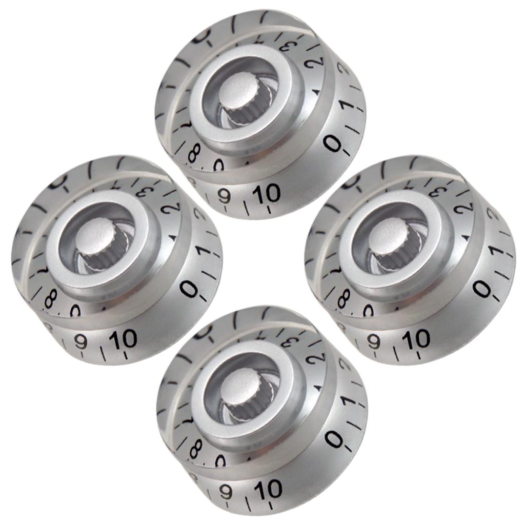Speed Knobs Control for LP SG Electric Guitar Instrument Replacement Silver