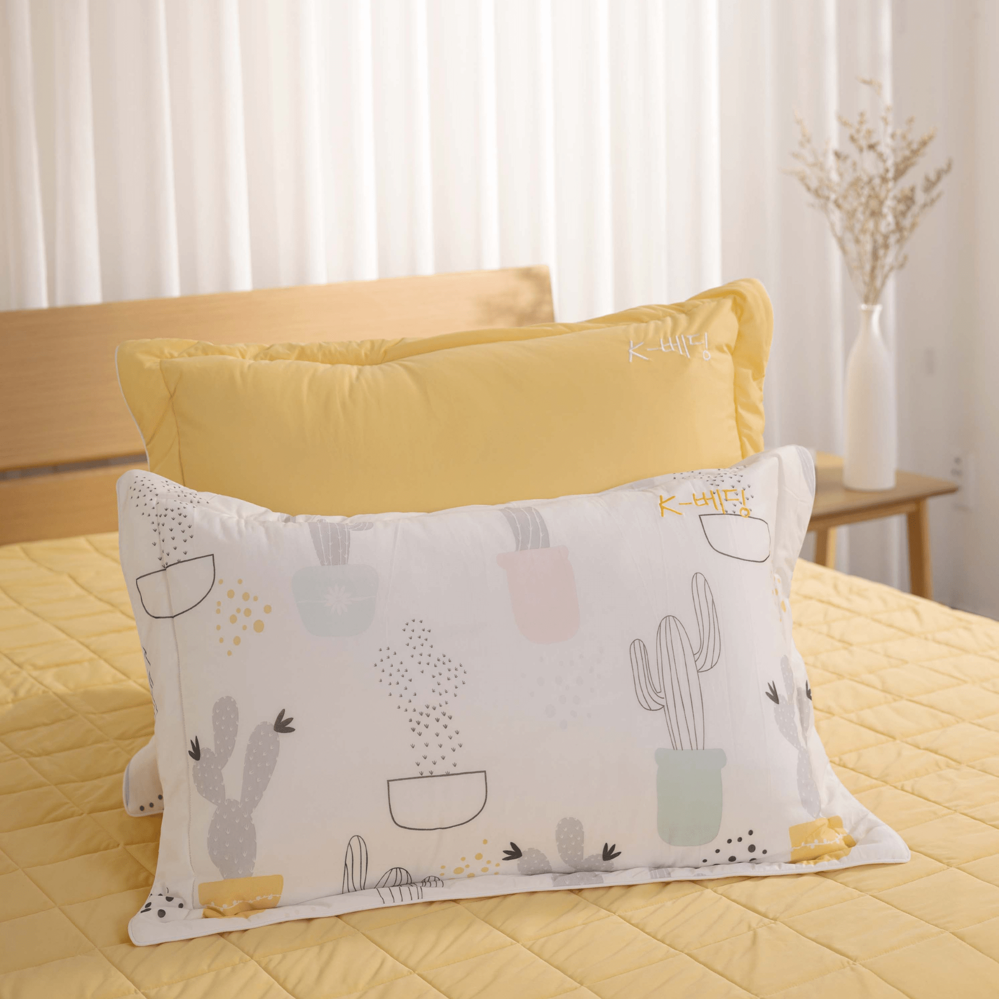 Ga chần bông K-Bedding by Everon chất vải Cool Flex (thun lạnh) mềm mát bộ 4 món, không bao gồm chăn KCSP (401&402)