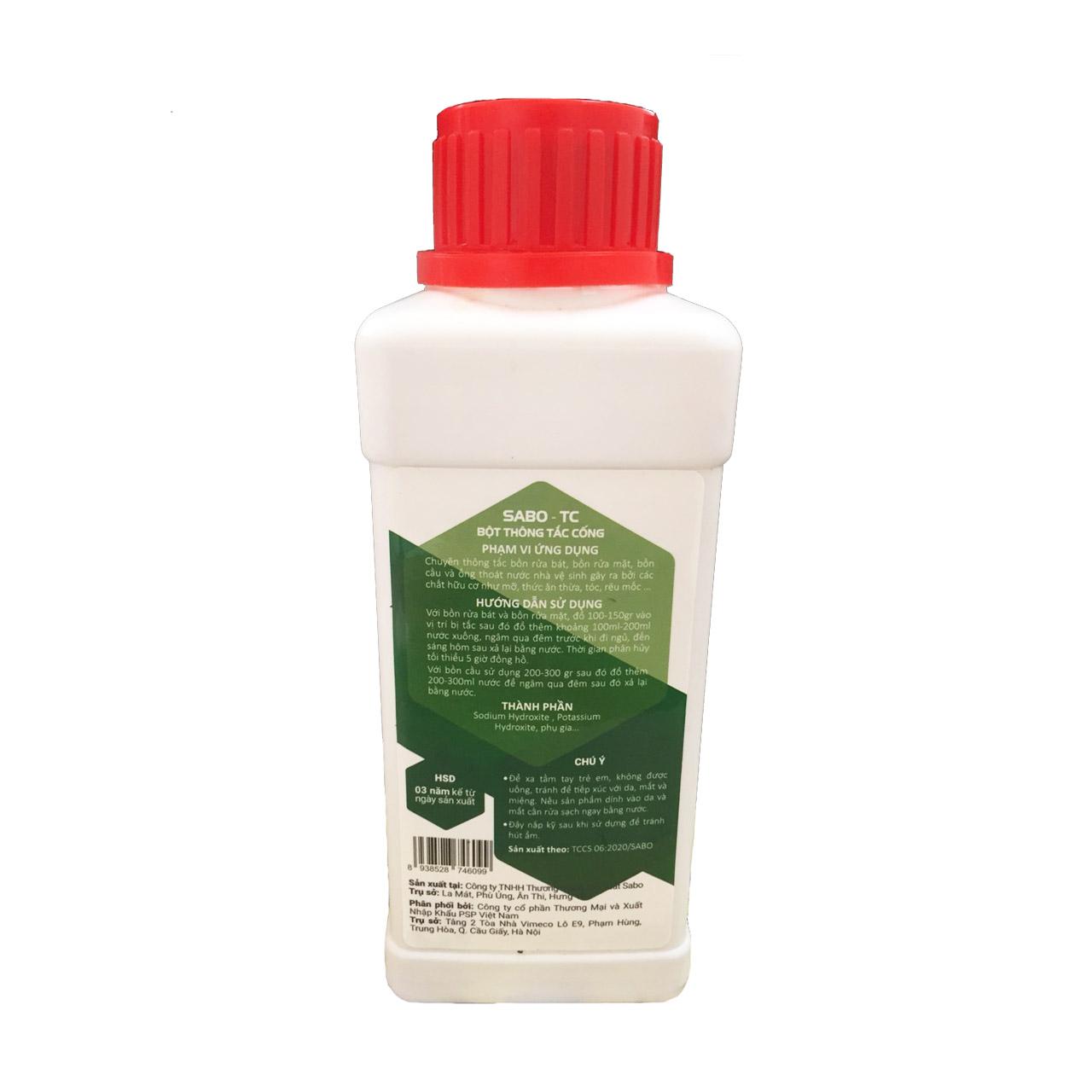 Bột Thông Cống SaBo-TC Chai 500gam