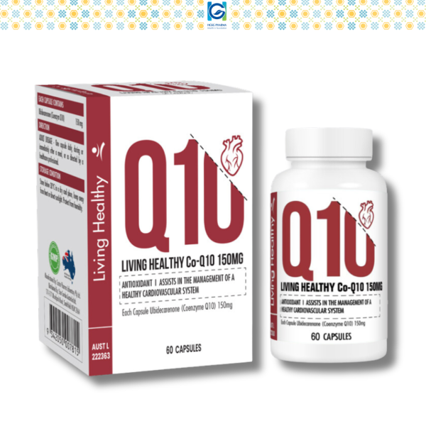Viên uống Living Healthy CoQ10 150mg hỗ trợ sức khỏe tim mạch