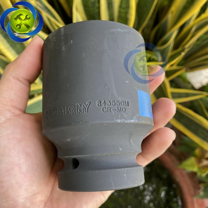 Tuýp 50mm 1 inch Kingtony 843550M loại dài 6 cạnh màu đen