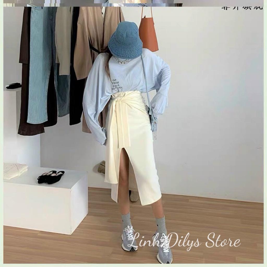Sét Áo Xanh Mix Chân Váy Sẻ TàCheckin Bao Đẹp Linh Dilys Store