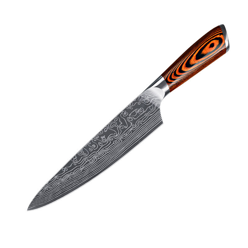 DAO - BỘ 3 DAO BẾP NHẬT BẢN THÉP DAMASCUS BDT2 vns