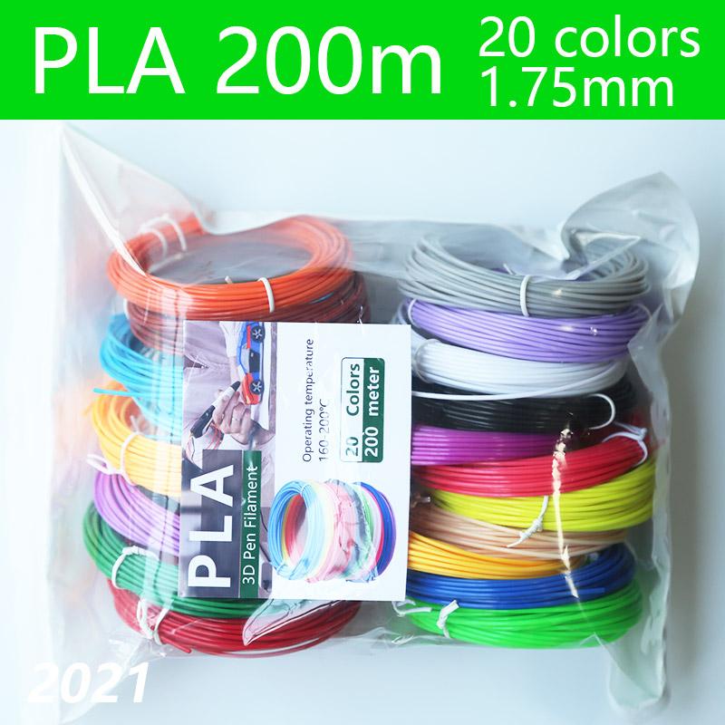Dải 1,75mm cho bút 3D 20/30 màu sắc màu rực rỡ ABS/ PLA/ PCL Không có mùi an toàn nhựa 3D Pen Pen Filament