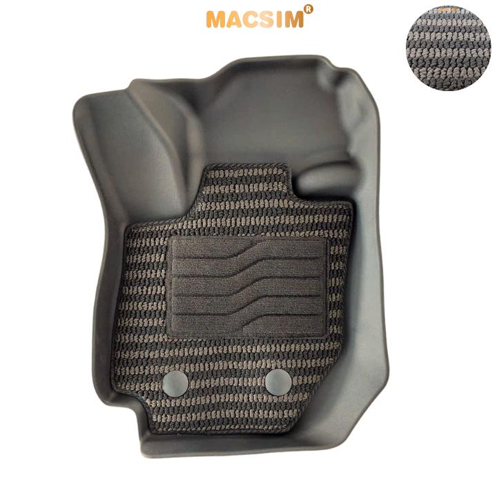 Thảm Lót Sàn 2 Lớp TPE Macsim Suzuki Jimny Chuẩn Form, Bền, Không Mùi (sd3 xám đen ct)