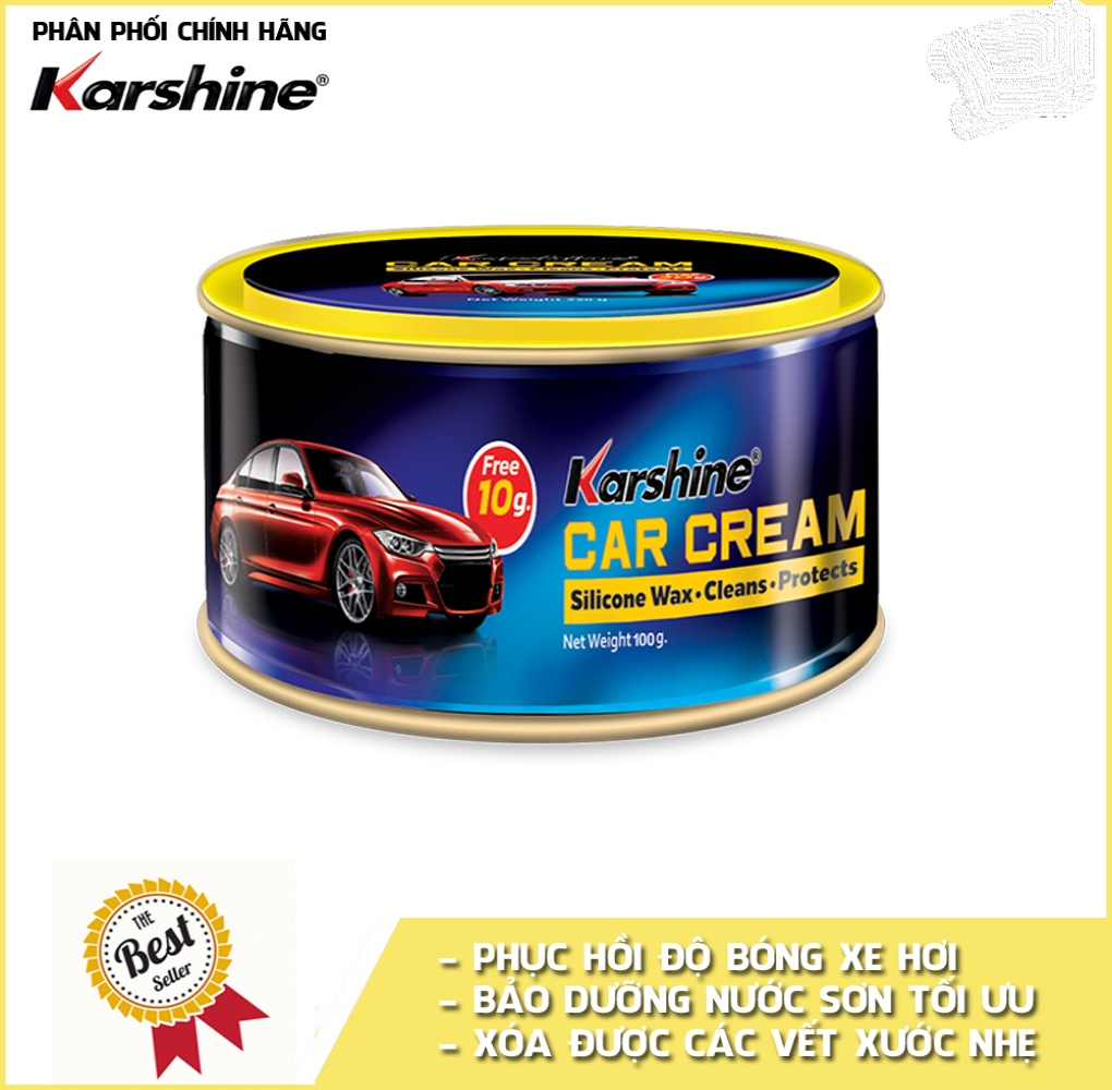 Kem đánh bóng sơn xe ô tô (Car Cream) Karshine 250gr (Hàng Thái Lan)