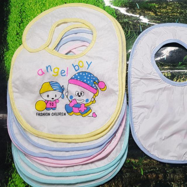 Combo 10 Yếm dán Kachoobaby cho bé ăn dặm,chất liệu cotton