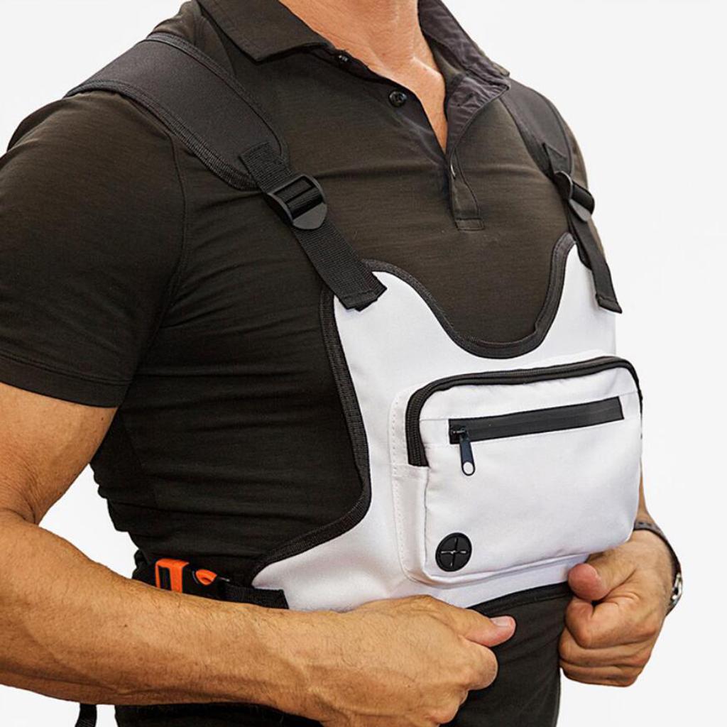 Tactical Vest Pouch Pack Bag Chest Recon Bag Utility Gadget Pouch Black