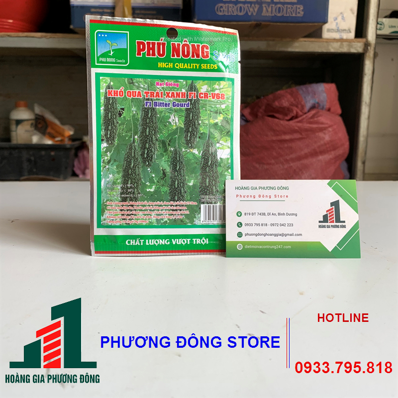 Combo 5-10 gói hạt giống Khổ qua trái xanh F1 CRV giàu dinh dưỡng, nảy mầm cao